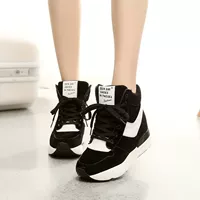 Giày thể thao cao cổ bình thường nữ mùa thu 2018 phiên bản mới của Hàn Quốc đế dày với giày đế cao giày boot nữ cổ cao hàng hiệu
