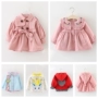 Áo khoác bé gái mùa xuân và mùa thu 2018 mới cho bé áo len công chúa Phiên bản Hàn Quốc của áo gió nữ 1-2-3 tuổi 4 thủy triều - Áo khoác áo khoác trẻ em