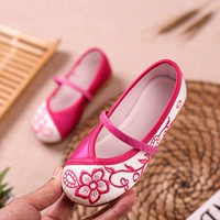 Новые 22 детская ткань обувь девочка вышитая обувь национальный стиль детская обувь для обуви для обуви для студентов костюма