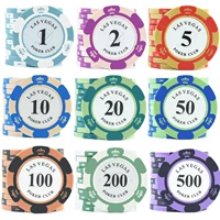 Chip Coin Baccarat Mahjong Chips 14g Crown Las Vegas Texas Có thể tùy chỉnh Chipset - Các lớp học Mạt chược / Cờ vua / giáo dục bộ cờ vua nam châm cao cấp