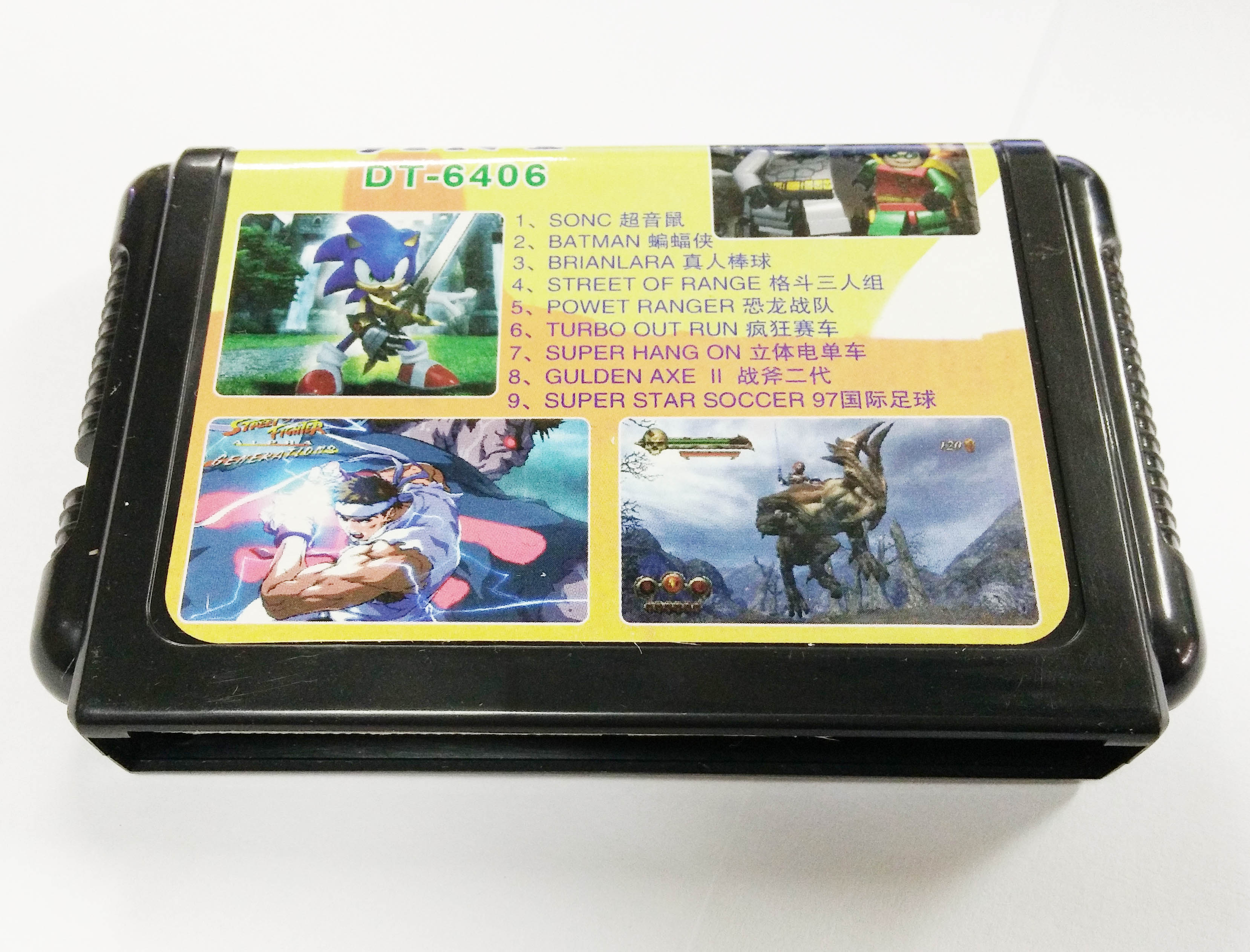 DT640616 position Sega Game card yuyu White book Contra Iron fist DogFighter Street Fighter OMAHAWK locomotive Thunderbirds