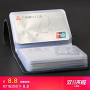 Gói thẻ nhỏ gọn nam dung lượng lớn đa vị trí thẻ kinh doanh đơn giản chủ thẻ da dây kéo thẻ tín dụng gói thẻ nữ