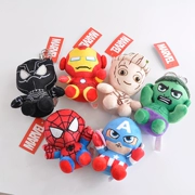 Cartoon Avengers Plush Toy Keychain Bag Mặt dây chuyền Iron Man Doll Doll Quà tặng cho trẻ em - Đồ chơi mềm
