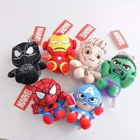 Cartoon Avengers Plush Toy Keychain Bag Mặt dây chuyền Iron Man Doll Doll Quà tặng cho trẻ em - Đồ chơi mềm đồ chơi cho bé 2 tuổi