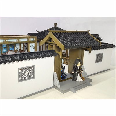 taobao agent [One year old and one] OB11/12 points of ancient style furniture courtyard wall courtyard house props scene customization