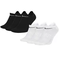 Nike Nike Nocks Аутентичные мужские и мужские и женские носки в четырех сезонах низкой трубки в низкой трубе носков и носков, три пары SX7678