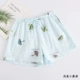 Mùa hè mềm mỏng cotton hai lớp gạc đồ ngủ nữ quần short chải bông cho quần nhà - Quần tây