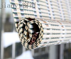 Шторы рулонные 定制卷帘窗帘竹帘日式竹卷帘子门帘隔断遮阳帘手动升降卷竹帘子