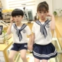 Mẫu giáo vườn quần áo mùa hè ngắn tay tiểu học đồng phục lớp quần áo trẻ em phù hợp với phong cách Anh Liuyi trang phục tùy chỉnh quần áo cotton đẹp cho bé