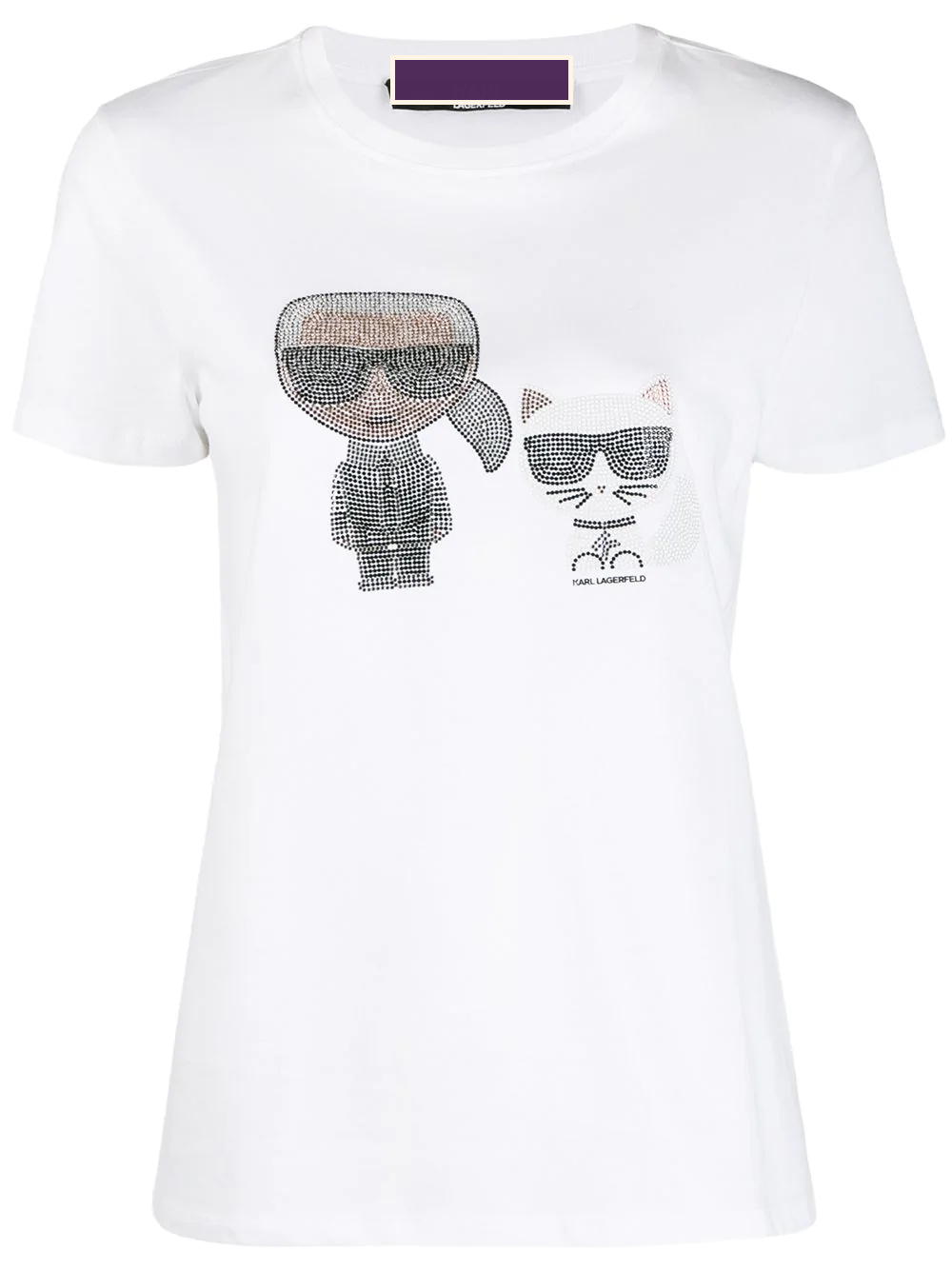 Whiteprinting T-shirt Hot drilling T-shirt Mercerized cotton superior quality