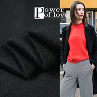 ● Chọn nhà entry-level sang trọng phân biệt các loại vải cashmere len màu đen mặt cổ điển nhập khẩu vải dọc theo mới - Vải vải tự làm vải thô lụa