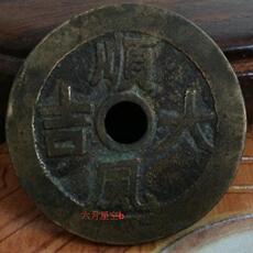 Амулет в виде старинной монеты Старые