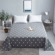 Polka Dot Khăn bông duy nhất mảnh 1.8m giường đôi 2 * 2,3 m mảnh duy nhất của bông nam màu xám và nữ giường đơn - Khăn trải giường