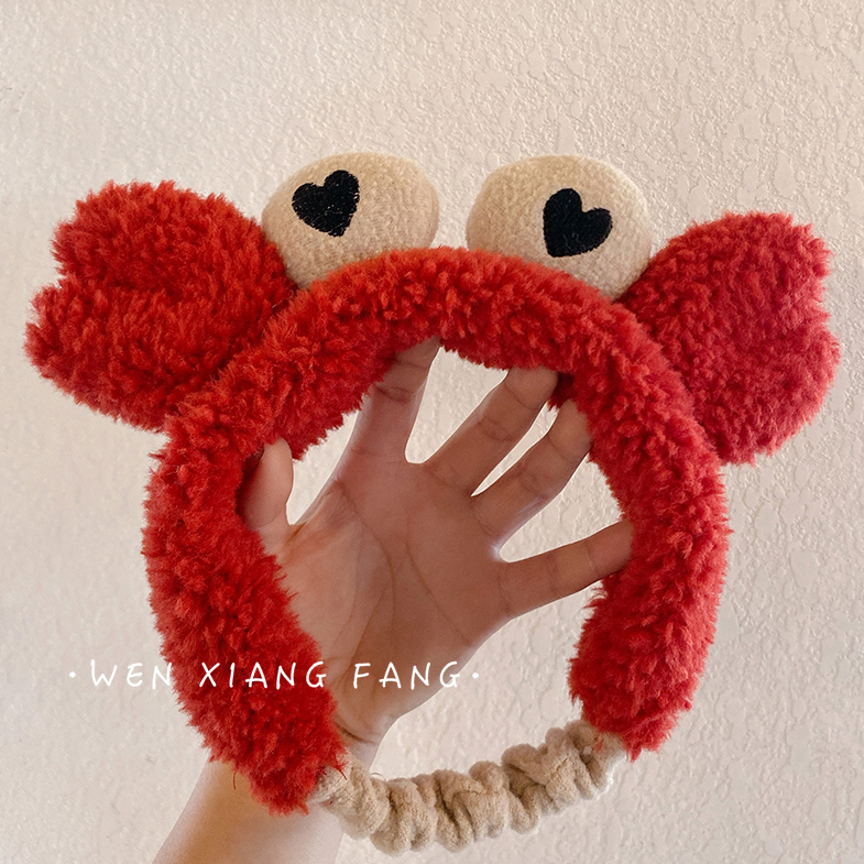 ฮิต! ยอดนิยม ที่คาดผมปูน้อยน่ารักสตไล์เกาหลีใต้ ที่คาดผมสุภาพสตรี 韩国可爱洗脸束发带网红螃蟹发箍卡通头箍头饰化妆敷面膜发捆发卡 ฮิต! ยอดนิยม ที่คาดผมปูน้อยน่ารักสตไล์เกาหลีใต้ ที่คาดผมสุภาพสตรี