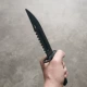 Пластиковый нож черный 25