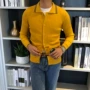 2018 đầu thu mỏng áo len dệt kim áo len Anh quý ông cao co giãn vải retro áo sơ mi nam áo blazer nam