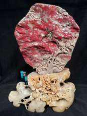 Ювелирный камень 昌化鸡血石软地摆件 篆刻收藏送礼佳品手把玩件 挂件印章原石特价