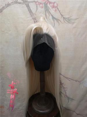 taobao agent Gufeng Xuan Costume Anime Er Ha and his White Cat Master Mei Han Snow Wig styling Hand Hook Hook in front of Lace