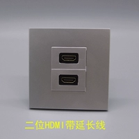 Silver -gray 86 Two HDMI High -Definition Plant -in с панелью с версией Line 2.0 Direct Plug -In MultiMedia Audio и Video Wall Insert