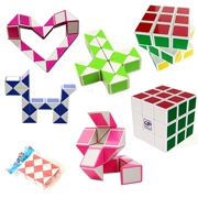 Sức mạnh trí tuệ của trẻ em bậc ba Rubik khối lập phương 24 câu đố ma thuật cai trị ghép hình 3-4-5-6 tuổi đồ chơi học sinh
