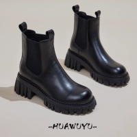 Martens, утепленные демисезонные челси на каблуке, короткие сапоги