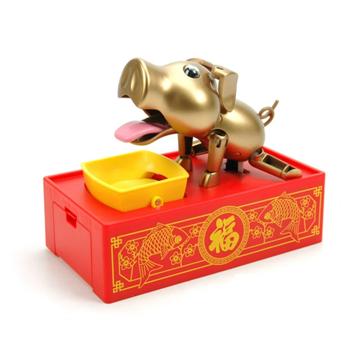 Nhật Bản WIZ tham lam Lợn con sáng tạo Piggy Bank Evil Pig Snatch Coin Box Tiền điện ăn đồ chơi máy tính để bàn - Trò chơi cờ vua / máy tính để bàn cho trẻ em