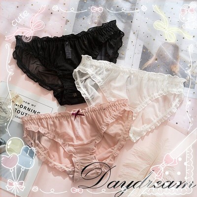 New Japanese Cute Lolita Mori Girls Panties Sweet Lace Underpants Mesh Underwear 