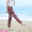 Mùa hè kem chống nắng bãi biển quần kích thước lớn lỏng nhân tạo bông lụa hậu cung quần phụ nữ đèn lồng quần cà rốt quần bông quần