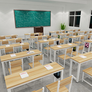 Bàn ghế gỗ hiện đại đơn giản tổ chức giáo dục môi trường đơn giản đào tạo bàn ghế dài bàn ăn bàn bàn phân học sinh tiểu học - Nội thất giảng dạy tại trường