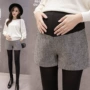Quần short bà bầu mùa thu 2018 nữ mùa thu đông mới mặc phiên bản mới của Hàn Quốc dạ dày nâng chân quần dày giày đế xuồng quần bầu legging