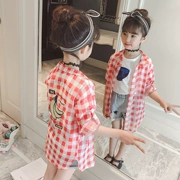 Cô gái mặt trời bảo vệ quần áo 2018 mới của Hàn Quốc phiên bản của siêu mỏng thoáng khí phần dài mùa hè trẻ em lớn ngoài trời da mặt trời quần áo bảo hộ
