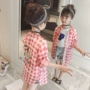 Cô gái mặt trời bảo vệ quần áo 2018 mới của Hàn Quốc phiên bản của siêu mỏng thoáng khí phần dài mùa hè trẻ em lớn ngoài trời da mặt trời quần áo bảo hộ shop quần áo trẻ em đẹp