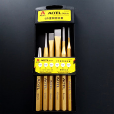 Зубило 澳特力 6件套冲凿组合 平凿子 钢冲子 6pc冲子组套