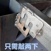 ốc bắt gỗ Khóa kim loại phần cứng đồ nội thất phụ kiện khung thép đầu nối khung buộc chặt kết hợp nút mẹ nút vuông ống sắt ốc vít xoắn