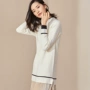[99 nhân dân tệ] Đầm dự tiệc mùa thu mới của phụ nữ Shangdu Bila 2018 với áo len dệt kim nửa cổ váy suông