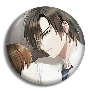 Значок Mystic Messenger Mysterious Messenger, металлический пин 58 мм, полностью металлический