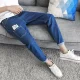 Xu hướng mới mùa thu quần jeans nam 9 điểm - Quần jean