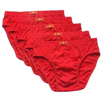 100% Cotton Phù Hộ Năm Nam Cotton Nguyên Chất Lớn Màu Đỏ Quần Đùi Trung Bình Thanh Niên Quần Size Lớn Người Béo quần đồ lót nam