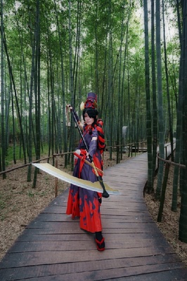 taobao agent 【cosplay props】Yin Yang Shi Ghost Mids Black Weapon Long Sickle Balm Short Knife