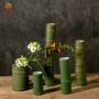 Jingdezhen phong cách Nhật Bản retro giống như gốm tre bình hoa gốm tre sáng tạo ống tre rễ hoa Trung Quốc cắm hoa - Vase / Bồn hoa & Kệ chậu nhựa hình chữ nhật