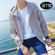 Sun bảo vệ quần áo bé trai áo khoác Hàn Quốc phiên bản của các xu hướng mỏng của breathable thanh niên đẹp trai cá tính 2018 mùa hè mới áo khoác