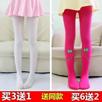 Trẻ em của quần chân vớ cô gái pantyhose mùa xuân và mùa hè phần mỏng vớ vớ khiêu vũ trắng đáy vớ bé tất dài cho bé gái