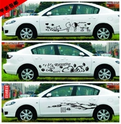 Xe dán Lahua thân xe phim graffiti trang trí xe cá tính dán xe trang sức đề can 15 phiên bản - Truy cập ô tô bên ngoài