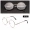 Kính siêu nhẹ chống mỏi kính cũ kính đọc sách kính chính hãng retro tròn full frame cũ gương sáng nam và nữ gương già - Kính râm kính solex