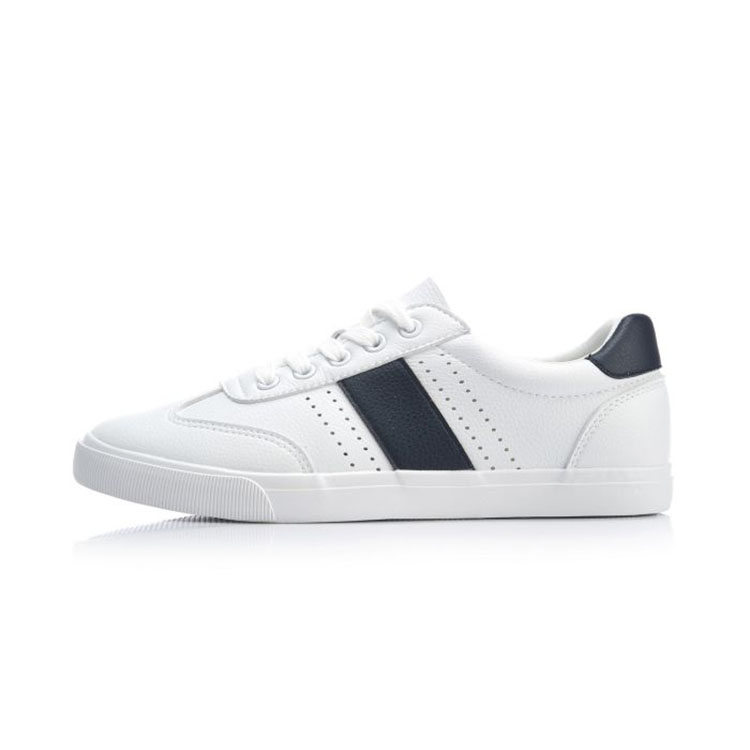 Aglp019-1 Standard White + Iris Bluespecial counter 2019 summer Li Ning male classic leisure time skate shoes Casual shoes AGLP019-1-2