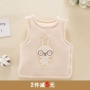 Áo vest nam cho bé gái cotton ấm áp cho bé 0-1 tuổi 6 tháng 12 áo chần cho bé xuân hè thu đông áo khoác cho bé gái