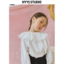 HYYJ STUDIO 2018 mùa thu mới cô gái cung điện gió cổ tròn to xù áo búp bê đồ bộ bé trai