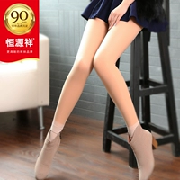 Quần tất màu sắc Hengyuanxiang nữ chân sáng màu cộng với nhung dày vớ mùa xuân và mùa thu giả thông qua các quần da mặc - Xà cạp quần tất nữ mỏng