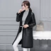 Lông cừu pu da 2018 phiên bản mới của Hàn Quốc rộng rãi cộng với nhung dày tay dài lông một chiếc áo khoác áo khoác da nữ giá rẻ Quần áo da
