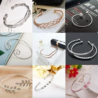 Châu âu và Mỹ trang sức đơn giản cá tính bracelet Hàn Quốc phiên bản của retro phóng đại mở hoang dã pha lê bracelet phụ kiện vòng đeo tay nữ vòng mã não